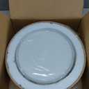 Rattan Pendant Light, 12.6" Boho Chandelier with Fabric Shade, Farmhouse Hanging Light Fixture Chandelier for Dining Room, Living Room, Bedroom, Kitchen Island, Foyer, Hallway