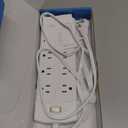 2 Prong Smart Power Strip, 1200J Surge Protector, Yozisital 2 Prong to 3 Prong Outlet Adapter, 5FT Flat Plug Extension Cord with 8 Outlets 4 USB Ports for Home Office