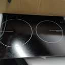 Karinear 110v Electric Cooktop 2 Burners, 12'' Electric Stove Top Plug in