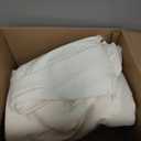 Houmiggle Sectional Couch Covers, 2 Pieces Washable L Shaped Couch Covers Sofa Blanket for Dogs Pet Friendly Sectional Sofa Slipcovers Furniture Covers,71"x118"+91"x134",(XXXLarge,Cream White)