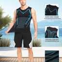 Mens Tank Tops,Sport Running Dry Fit Gym Shirt, Wicking Athletic Mesh Breathable Muscle Tee Workout Sleeveless Shirts (Black, XL)