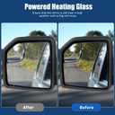 Driver Side Mirror Assembly Compatible with Ford F-150 2015-2020, Power Adjustable & Heated Glass, Turn Signal, Blind Spot Mirror Replace FL3Z17682CB (Left), regular