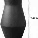 Black Ceramic Vase, 11 Inch