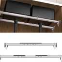 Qualward Undermount Sink Supports Brackets,Adjustable Undermount Sink Support, Stainless Steel Installation Kit for Undermount Kitchen Sink (21-32 inches)