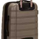 Rockland Melbourne Hardside Expandable Spinner Wheel Luggage, Carry-On 20", Silver