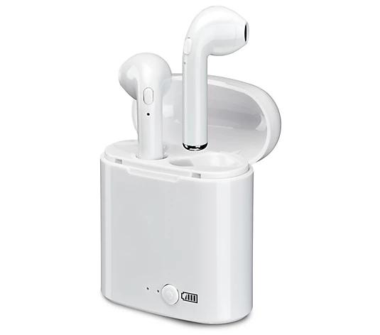 iLive Electronics Truly Wire-Free Bluetooth Earbuds, Sweatproof Design, Charging Case, Includes 3 Set of Ear Tips, White 
