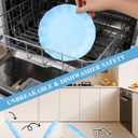 LIYH 20 Pcs Light Baby Blue Plastic Plates Reusable 7.5 Inch - Unbreakable Scalloped Dessert Plates for Weddings Camping Party Outdoor Picnics Dishwasher Safe BPA Free(20Guests)