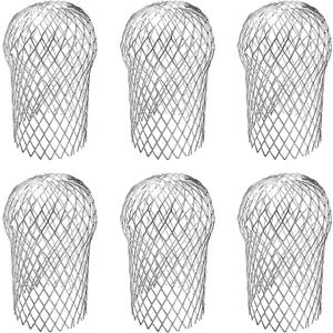 6 Pack Downspouts Gutter Guard Aluminum Filter Strainer Expandable Gutter Downspout Guards Effective Downspout Filter and Cover for Preventing Clogs