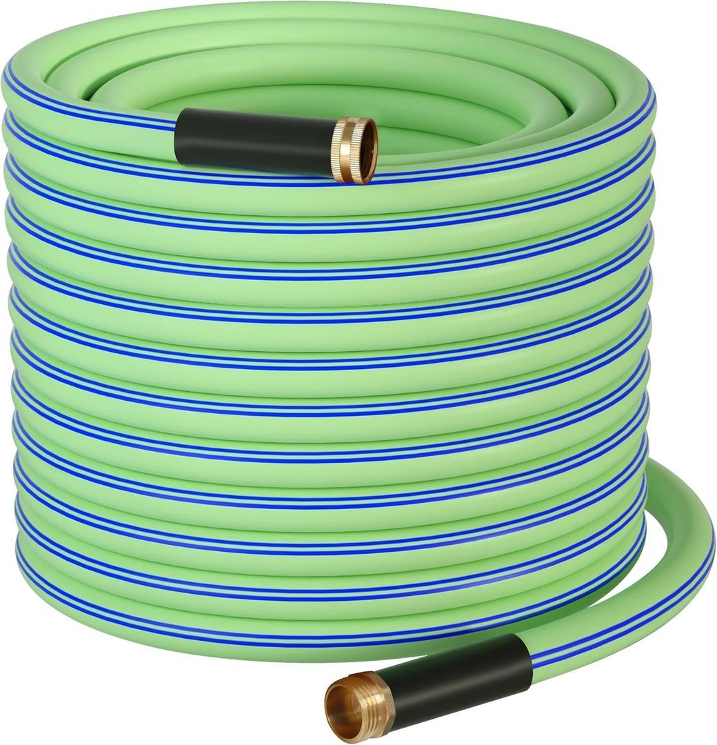 Atlantic Garden Hose 200 ft Green 5/8" Heavy Duty Water Hose Extension
Durable and Flexible Garden hose with Male-Female Solid Brass Fittings, Options from 1 foot to 200 feet