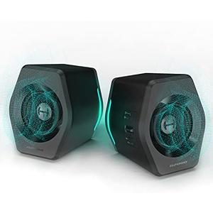 Edifier G2000 32W PC Gaming Computer Speakers for Laptop Mac Desktop Computer Woofer Speakers Bluetooth USB 3.5mm AUX Inputs RGB Lights Multimedia Speakers Black