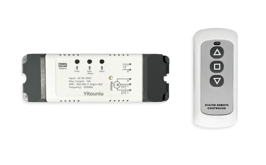 WiFi Linear Actuator Module, Motor Controller with Tuya Smart Life App, Alexa Voice Control, RF433 Remote, Forward Reverse Switch & WiFi Timer Switch for Automation (AC 85V-220V)