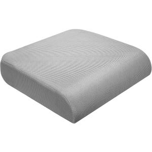 YOUFI Extra Thick Large Seat Cushion -19 X 17.5 X 4 Inch Gel Memory Foam Cushion with Carry Handle Non Slip Bottom - Pain Relief Coccyx Cushion for Wheelchair Office Chair (Gray)