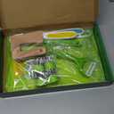 Chanking 13 Pieces Kids Safe Knife Set for Real Cooking Child-Friendly Plastic Chef Tools Montessori Kitchen Toys for Toddlers Birthday Gifts for Boys and Girls Ages 4+ (A)