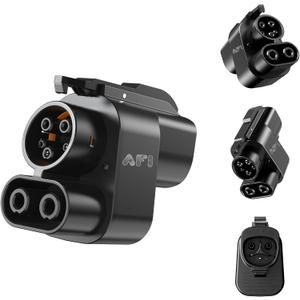 AFI | NACS to CCS1 Adapter for Tesla Superchargers  500A 1000V DC Fast Charging, Compatible with Ford, Rivian, GM, Polestar, Volvo EVs  Level 3 Charging, Plug & Play, Dual Safety Lock