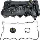 Engine Valve Cover with Gasket PCV Valve Compatible with Honda Accord 2013-2017, CRV 2015-2019, L4 2.4L Gas, Replace # 12310-RDF-A01, 12310-5A2-A01