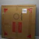 Mosaic Mirrors for Wall 30 Inch, Natural Mother of Pearl Inlay White Framed Round Mirror for Bathroom, Bedroom or Entryway