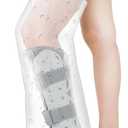 Zoyehoo Waterproof Full Leg Cast Cover for Showering Adult, Extra Long Cast Covers for Shower Leg, Reusable Watertight Shower Protector for Thigh Knee Foot Ankle Surgery Wounds Cast Boot & Brace, XL