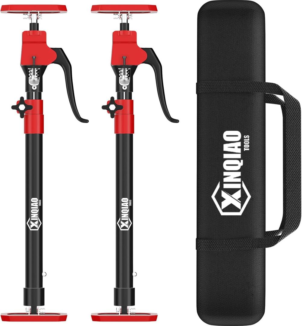 XINQIAO Cabinet Jacks for Installing Cabinets, Heavy Duty Third Hand Tools Adjustable Support Pole from 23.6 IN to 45.3 IN, 2 PCS