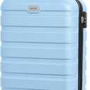 AnyZip Luggage PC ABS Hardside Lightweight Suitcase with 4 Universal Wheels TSA Lock Carry-On 20 Inch Light Blue