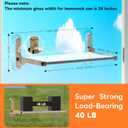 Foldable Cat Window Bed, Solidwood Cat Window Perch with Suction Cups, Heavy Duty Cordless Hammock Seat for Indoor Cats (Large Size)