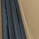 Wenqik 2 Pcs 4FT Folding Camping Table 3 Height Adjustable 47x24 Inch Plastic Black Fold in Half Portable Table with Handle and Lock for Picnic Backyard Patio Party Indoor Outdoor