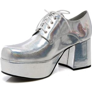 Ellie Shoes Men's Platform, Silver, X-Large