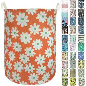 Merdes 19.7 Waterproof Foldable Laundry Hamper, Dirty Clothes Laundry Basket, Linen Bin Storage Organizer for Toy Collection (Little Flower)