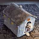 Dog House Indoor Portable Puppy Cave Cat Nest Kennel Pet Bed Portable Memory Houses with Cushion (Grey, XL:Size fits 18kg/40lbs (Pets))