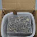 #12 x 2-1/2" Trailer Deck Screws, Self-Tapping Sheet Wood Metal Screw, 286Pcs T25 Star Bits Reamer Tek Screws for Trailers, for Attaching Wood to Steel (Gold)