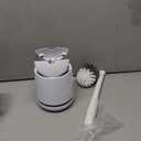 MR.SIGA Toilet Bowl Brush and Holder, Premium Quality, with Solid Handle and Durable Bristles for Bathroom Cleaning, White, 1 Pack (One Size)