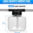 Push-Pull Powder Duster Air Pump Sprayer for Diatomaceous Earth, Delta Dust & Fine Powder Application Adjustable Length 19"44", Transparent Tank & Stainless Steel Rod, Efficient Even Dusting Tool