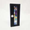 Rite Lite Stained Glass Art Glass Mezuzah Cover Handcrafted Abstract Design, Colorful Home Decoration Easy Mounting Tape for Hanging on Door or Wall, Vibrant and Artistic Mezuzah for Your Entryway