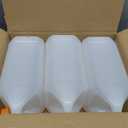 3 Pcs 1 Gallon Plastic Jugs, Gallon Water Jug for Water Storage Containers 1 Gallon Jug For Water Sauces Soaps Detergents Liquids Cleaning Solutions, Ideal for Home, Camping, and Outdoor Activities