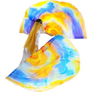 Worship Flags for Dance Church,Praise Dance Flags for Worship Set(2 Flags+ 2 Flexi Rods+1 Storage Bag) #SKM