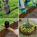 LAVEVE Corrugated Metal Garden Edging 6" x 100ft, Landscape Edging Border for Lawn, Flower Bed, Garden Fence, Paver Edging (Coffee)