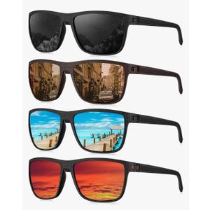 KALIYADI Mens Sun-Glasses Polarized Sunglasses-Men: Classic Sunglasses with Ultraviolet Protection for Driving Fishing Golf