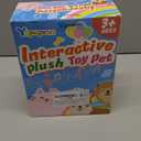 Gray Walking Cat Set Interactive Toy Cat for Girl Repeat What You Say Toy Kitten Talking Singing Dancing Touch Control Robot for Kid with Leash Wagging Tail Nodding Plush Electric Kitty