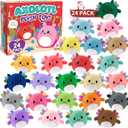 Stocking Stuffers for Kids - Christmas Stocking Stuffers - 24 Pack Mini Axolotl Plush Toys Keychains Party Favors - Small Stuffed Animals Bulk Xmas Gifts for Teens Girls Boys Toddler Classroom Rewards