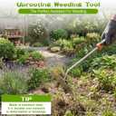 Garden Weed Tool, 2026 Portable Weeding Tool,Stainless Steel Hand Weeder Tool, Adopt Anti slip Rubber handle, conforms to ergonomic curves, Suitable For Vegetable Cultivation And Horticulture on Farms