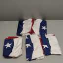 2x4 Ft American Pleated Fan Flag, Patriotic Half Fan Bunting Flag, Indoor Outdoor for 4th of July Decoration Memorial Day (Set of 5)