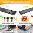 Dual Mailbox Spreader Bar for Double Mailbox Applications， Heavy-Duty Steel Mailbox Mounting Bracket ， Dual Mailbox Adapter Plate (18"X5") Fit for 4x4 Wood/Metal Posts Mail Box Mounting for Outside