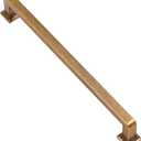 Alzassbg 10 Pack Antique Brass Cabinet Pulls, 7-1/2 Inch(192mm) Hole Centers Cabinet Handles Square Kitchen Hardware for Cabinets AL3046AE