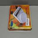 Partyreal Digital Kitchen Scale, Stainless Steel Food Scale with Tare and oz/g Units, Replaceable Battery Power, 10kg, Silver