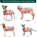Kuoser Recovery Suit for Dogs Cats After Surgery, Professional Pet Recovery Shirt Dog Abdominal Wounds Bandages, Substitute E-Collar & Cone,Prevent Licking Dog Onesies Pet Surgery Recovery Suit (Orange)