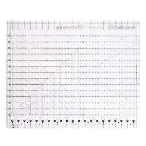 Quilting Rulers 17-3/4in x 22in, Clear Acrylic Sewing Rulers, Slotted Quilting Ruler for Precise Fabric Cutting, Patchwork Template Tool for Sewing, Quilting & Crafting