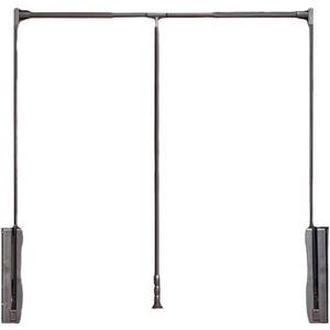 HOWHY Pull Down Closet Rod - Adjustable Side Mounted Closet Rod for Hanging Clothes,Easy to take and store clothes (Widths:27.56~36.61)