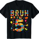Ring Spun Fan Favorite, Bruh I'm 5 T-Shirt, Size XS