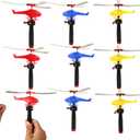 VETE 8 Pack Planes Toys Flying Toy Helicopter for Kids Toddlers, 360 Rotating Helicopter Airplane Toys for Boys Girls, Bulk Toys Party Favors Classroom Prizes, Pinata Fillers,Goodie Bag Stuffers