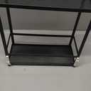 Upgraded Extended Length Shower Organizer with Hooks, Rustproof Shampoo Soap Holder, Large Hanging Bathroom Caddy (Black - 2 Tier - Standard)