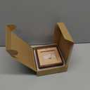 4x4 Picture Frame with 2x2 Mat - Rustic Walnut Wood Square Frame, Wall & Tabletop Display for Baby & Pet Photos (4x4,Walnut)